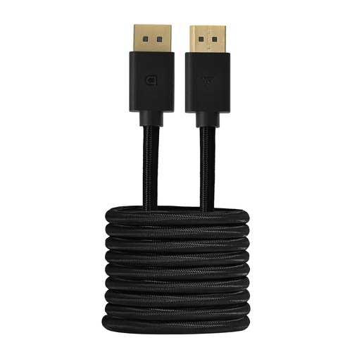 7503049354347 CABLE GAME FACTOR DISPLAY PORT 1.4 MACHO A MACHO 4K 2 MTS CH. ORO 24K