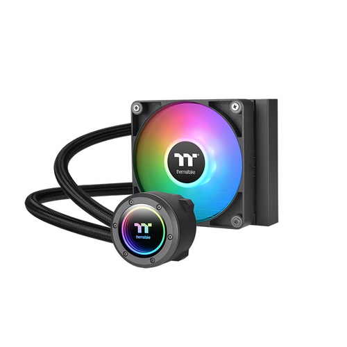841163087893 ENFRIAMIENTO LIQUIDO THERMALTAKE TH120 V2 ARGB SYNC INTEL Y AMD 120MM 3300RPM NEGRO 