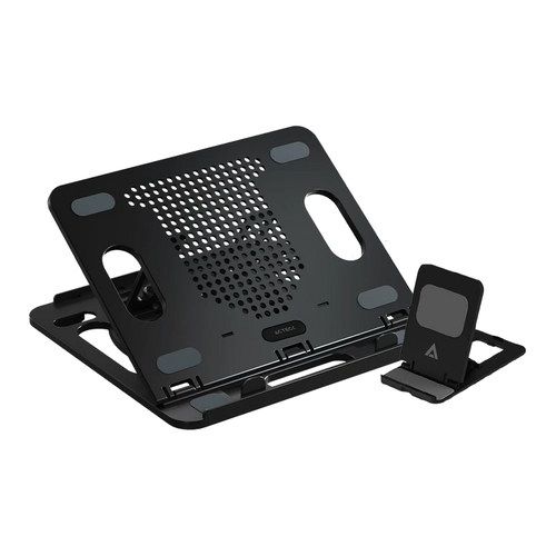 7506215936170 BASE ENFRIADORA PARA LAPTOP CON PORTA CELULAR ACTECK FROOST PRIME BE225 AJUSTABLE NEGRO