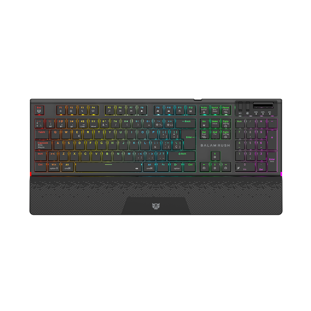 7506215940382 TECLADO GAMER INALAMBRICO DOMINATE EXPERT GK9791 BALAM RUSH LEGEND SERIES COLOR NEGRO