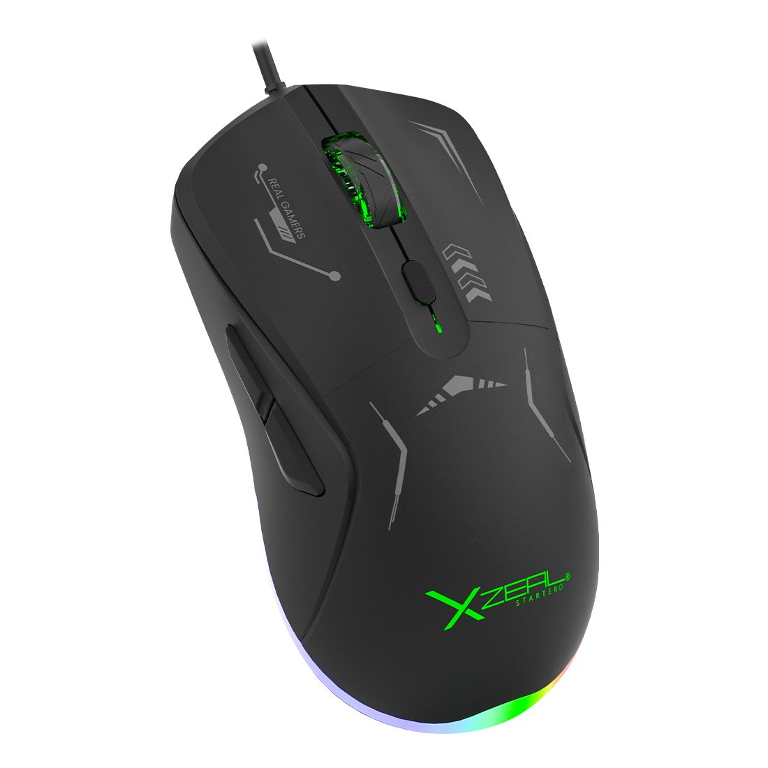 7503046942035 MOUSE GAMER XZEAL XST-401 RGB 7200 DPI 6 BOTONES NEGRO 