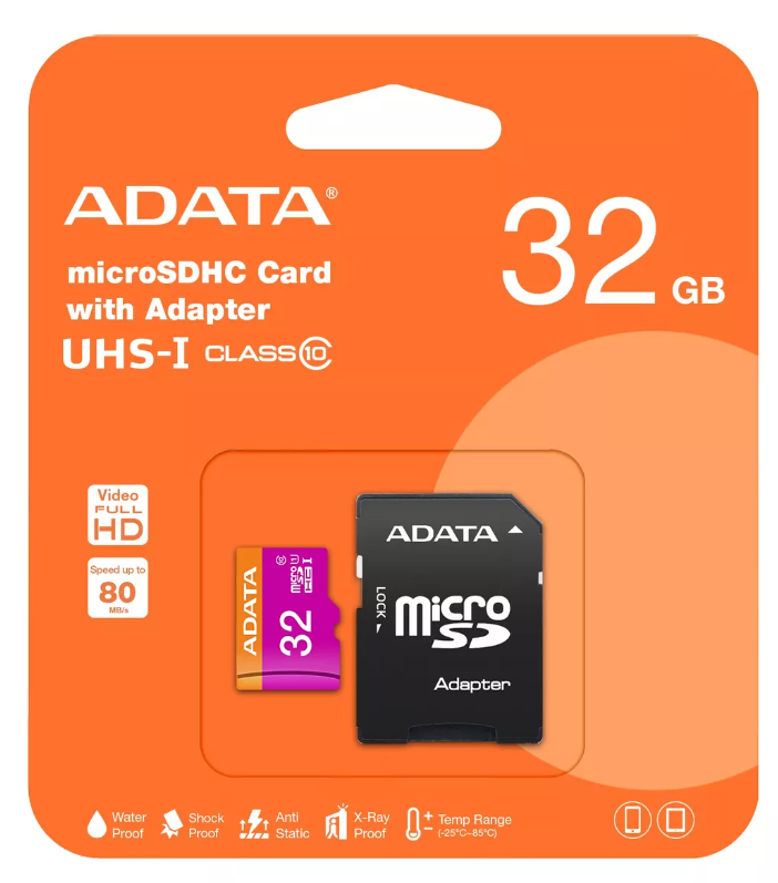 842243007282 MEMORIA MICRO SDHC UHS- ADATA  PREMIER CLASS 10 32GB ADAPTADOR SD  