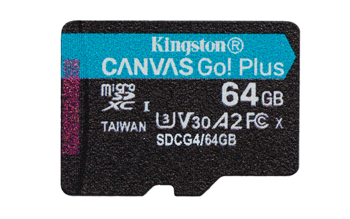 740617347890 MEMORIA MICRO SDXC KINGSTON 64GB CANVAS GO PLUS GEN4 V30 