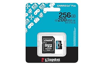 740617347999 MEMORIA MICRO-SD KINGSTON TECHNOLOGY CANVAS GO PLUS 256GB 200MBS CLASE 10