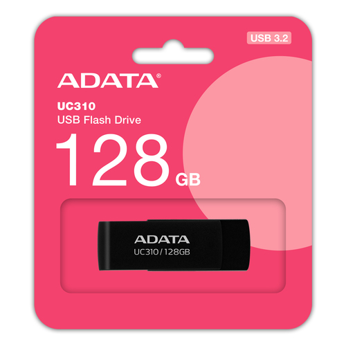 842243029093 MEMORIA USB ADATA UC310 128GB USB TIPO A 3.2 GEN COLOR NEGRO 