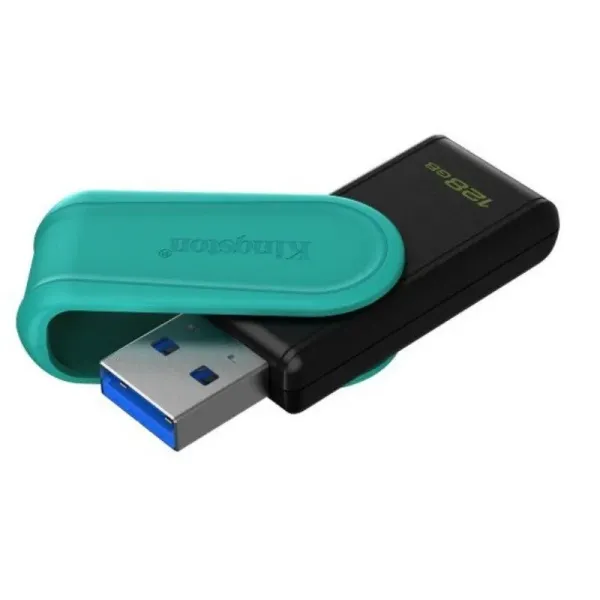 740617348699 MEMORIA USB KINGSTON DATATRAVELER EXODIA S 128GB 3.2 GEN 1 COLOR NEGROTURQUESA