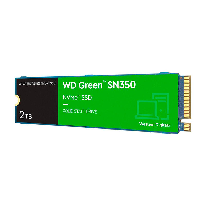 718037886022 SSD WESTERN  DIGITAL GREEN SN350 2TB NVME M.2 ESCRI. 3000 MBS LEC. 3200 MBS PCI 3.0