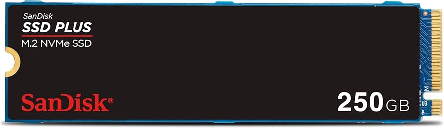 619659208318 SSD SANDISK PLUS NVME 250GB PCI EXPRESS 3.0 M.2 2400 MBS 2500 MBS 