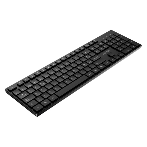 7506215943468 TECLADO INALAMBRICO ACTECK VANTAGE AERO TI555 USB 2.4GHZ MENBRANA MULTIMEDIA NEGRA 