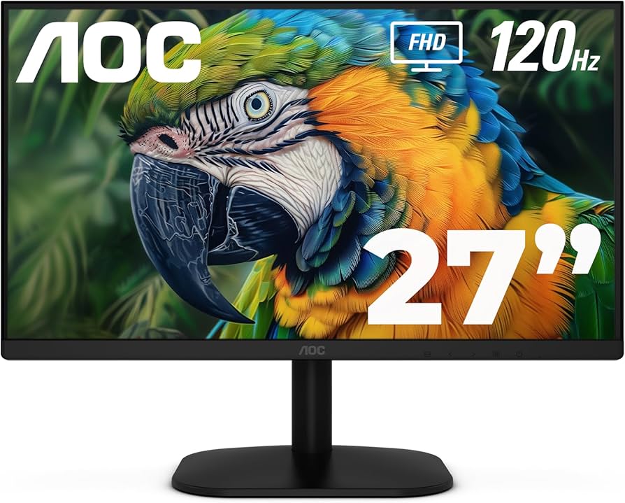 685417739981 MONITOR AOC 27 PULGADAS IPS RESOLUCION FULL HD 1920 POR 1080 120HZ 1 MS ADAPTIVE SYNC HDMI VGA 