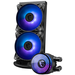 824142394953 ENFRIAMIENTO LIQUIDO MSI CORELIQUID A12 240 2X 120MM HASTA 2200RPM NEGRO