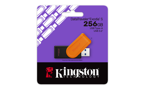 740617348736 MEMORIA USB KINGSTON EXODIA 256 GB 3.2 GEN 1 NEGRONARANJA