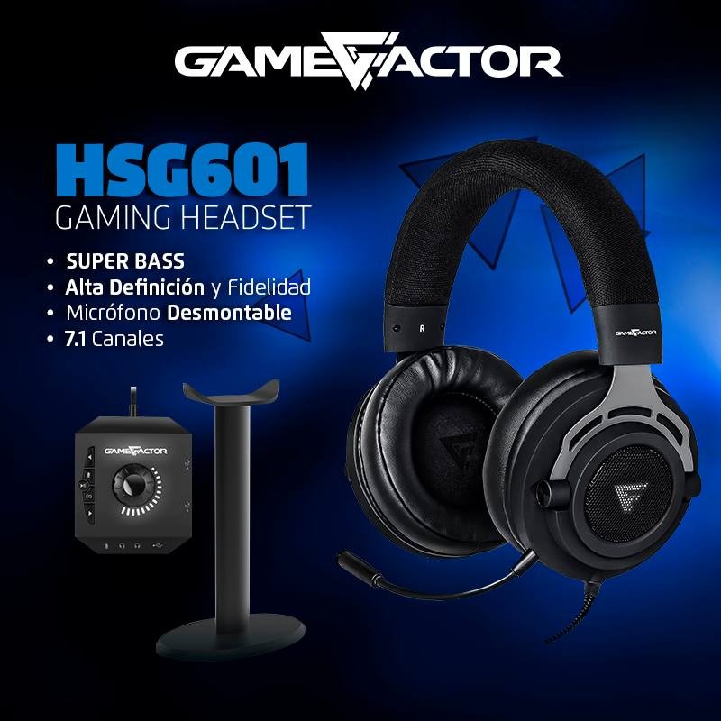 7502266677536 Diadema Gaming Game Factor Hsg601, 7.1 CH