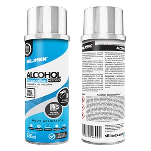 7503002196311 Alcohol Isopropilico En Aerosol Silimex, Ideal Para Limpiar Circuitos, 250ml