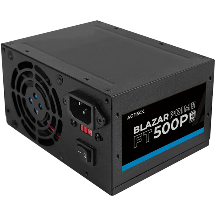 7506215938143 Fuente De Poder Acteck Blazar Prime Ft500p, 500w, Atx, 80mm, 20+4pin, Negro