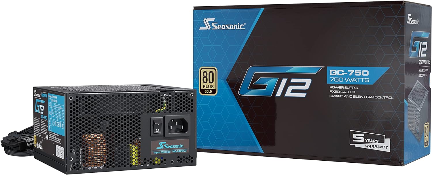 4711173876762 Fuente De Poder Seasonic 750w 80plus Gold, G12 Gc-750, Negra